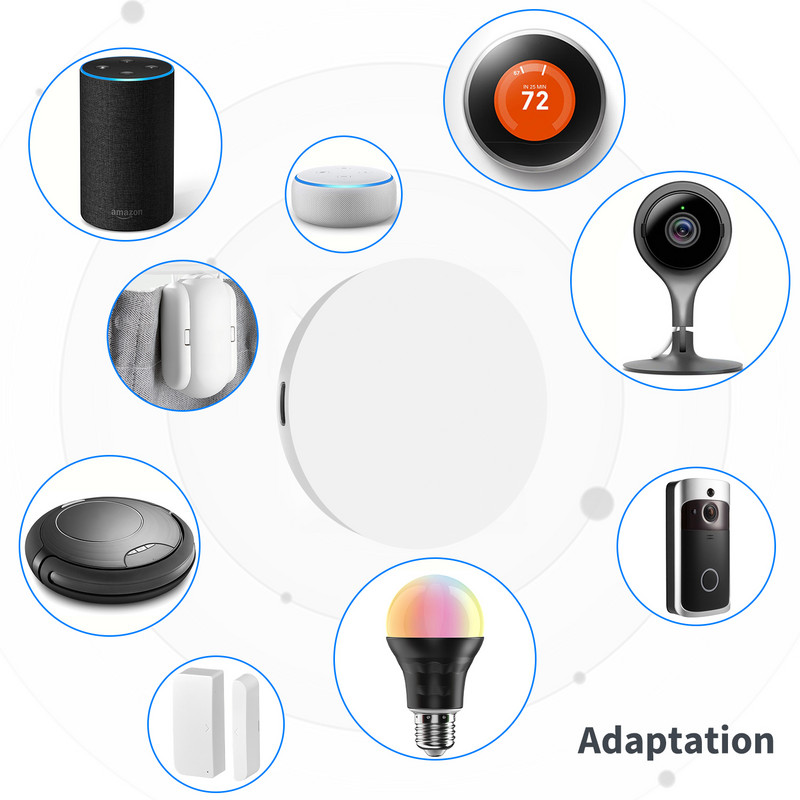 Tuya Smart Gateway Hub mitme mudeli Smart Home Bridge WiFi Bluetooth ZigBee APP juhtmeta kaugjuhtimispult Alexa Google Home