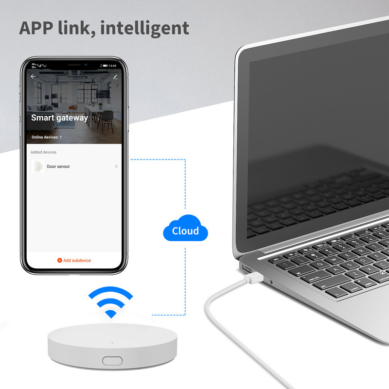 Tuya Smart Gateway Hub mitme mudeli Smart Home Bridge WiFi Bluetooth ZigBee APP juhtmeta kaugjuhtimispult Alexa Google Home
