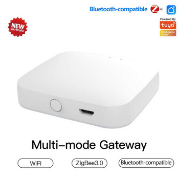 CoRui Tuya Smart Gateway ZigBee WiFi Bluetooth Multi-mode Mesh Hub Работа със смарт приложение Гласов контрол чрез Alexa Google Home