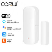 CORUI Tuya Wifi/Zigbee ukseanduri aknaandur APP Kaughäire detektor Juhtmeta uksedetektorid Nutika kodu vidinate avamine/sulgemine