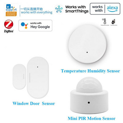 EWeLink Zigbee3.0 Senzor okien/dverí, brány, teplota, vlhkosť, senzor ľudského tela, mini PIR senzor pohybu, použitie s bránou
