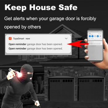 Tuya WiFi Интелигентен контролер за отваряне на гаражни врати WiFi превключвател Alexa Отваряне Дистанционно управление за дома Google Контакт Гласов портал