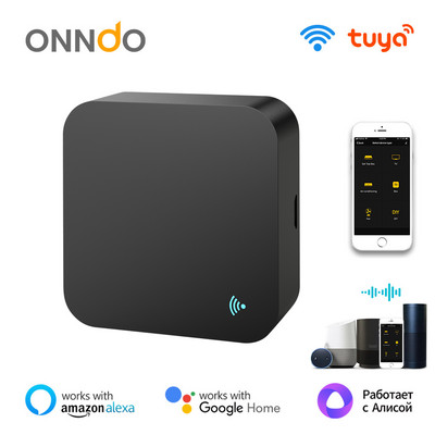 ONNDO Tuya WiFi IR tālvadības pults Universāla balss vadība viedās mājas vadībai televizoram DVD AUD AC darbojas ar Alexa Google Home