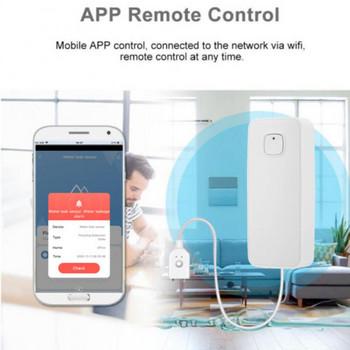 CORUI Tuya Smart Wifi Ανιχνευτής διαρροής νερού Συναγερμός συμβατός συναγερμός Met Smart Leven Klep 80dB Alarm Geluid Smart Home Gatgets