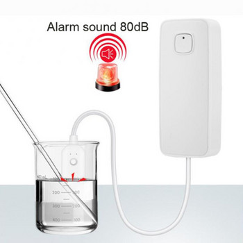 CORUI Tuya Smart Wifi Сензор за теч на вода Детектор Аларма Compatibel Met Smart Leven Klep 80dB Аларма Geluid Интелигентни домашни приспособления