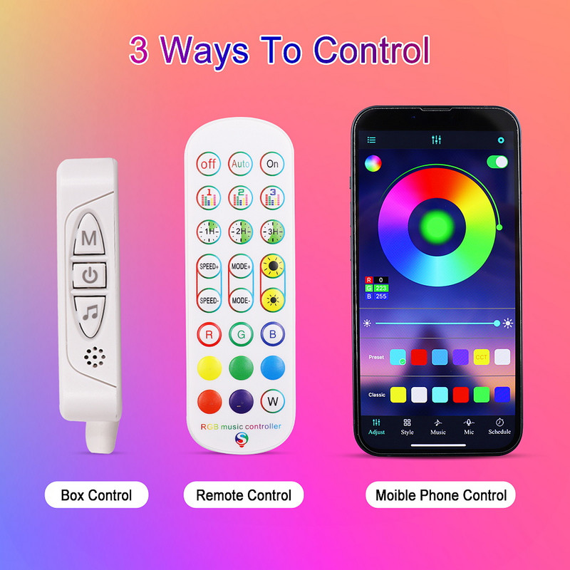 Alexa Google Home Tuya Control vocal Smart Home Bluetooth WiFi Telecomandă fără fir Comutator tactil Senzor LED Comutatoare de lumină 24V Dimmer