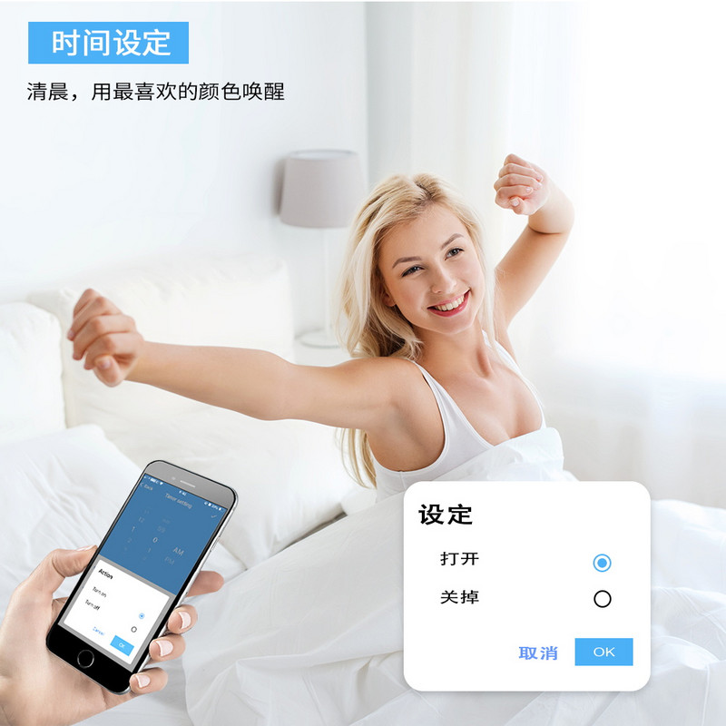 Alexa Google Home Tuya Control vocal Smart Home Bluetooth WiFi Telecomandă fără fir Comutator tactil Senzor LED Comutatoare de lumină 24V Dimmer