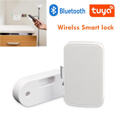 Tuya Wireless Smart Bluetooth Door Drawer Hidden Cabinet Lock Electric lock APP Unlock Switch Anti-Theft Child Safety File Lock