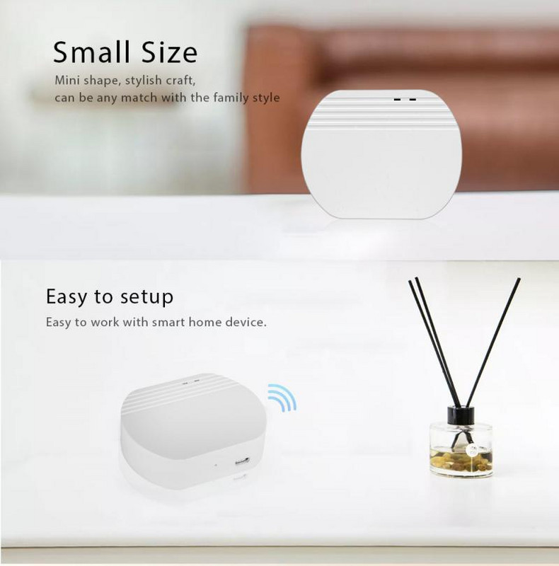AUBESS EWelink ZigBee Smart Gateway Aplicație fără fir Smart Home Hub se conectează la produse întregi EWelink cu Intelligent Home