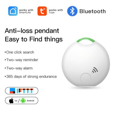 Tuya Bluetooth Tracker viedais tagu atslēgu meklētājs maki bagāžas suns pret pazaudēšanu IOS Android ierīcēm iphone Samsung IFTTT bezvadu lokators