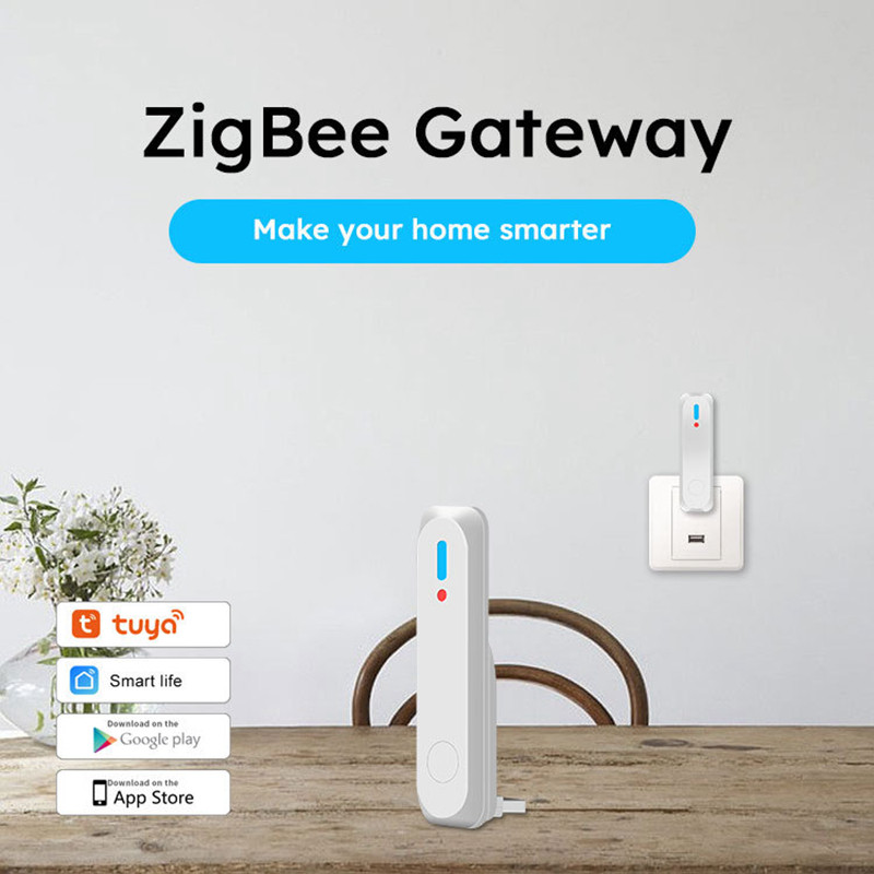 Tuya ZigBee 3.0 USB többmódú átjáró Smart Home Bridge vezeték nélküli átjáró 2MQTT Smart Life távirányító Munka az Alexa Google-lal