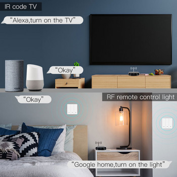 Tuya/Smart Life WiFi+RF+IR Smart Remot Eelectric/Garage Door Controller 433 Уреди Гласово управление Работа чрез Alexa Google Home