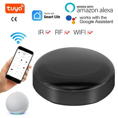 Tuya/Smart Life WiFi+RF+IR Smart Remot Elektriskā/garāžas durvju kontrolleris 433 Ierīces Balss vadība Darbs, izmantojot Alexa Google sākumlapu