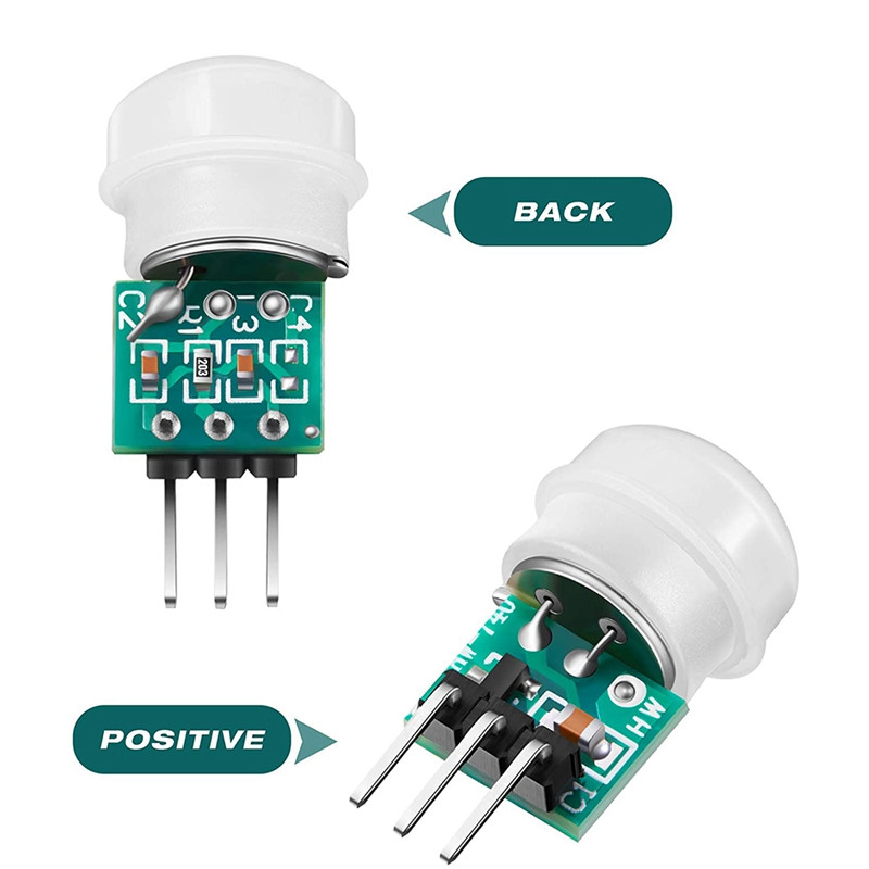 10 tk AM312 mini inimese anduri moodul IR püroelektriline infrapuna PIR liikumisanduri moodulid DC 2,7 V kuni 12 V
