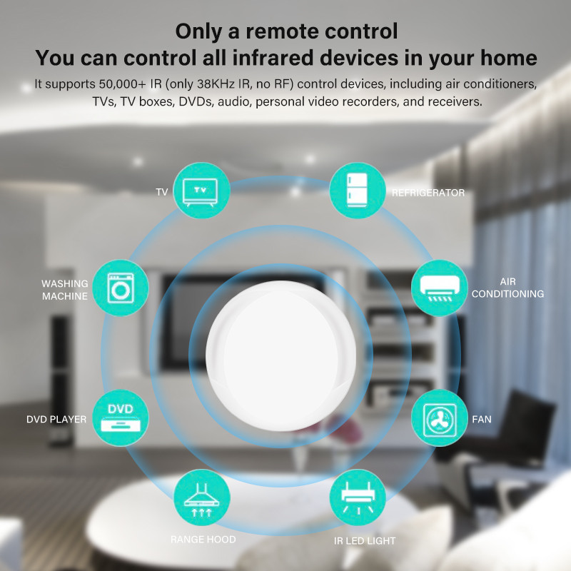 CORUI Smart Wireless WiFi-IR tālvadības pults Tuya Smart Life APP WiFi RF tālvadības pults Gaisa kondicionieris TV televizora pierīce