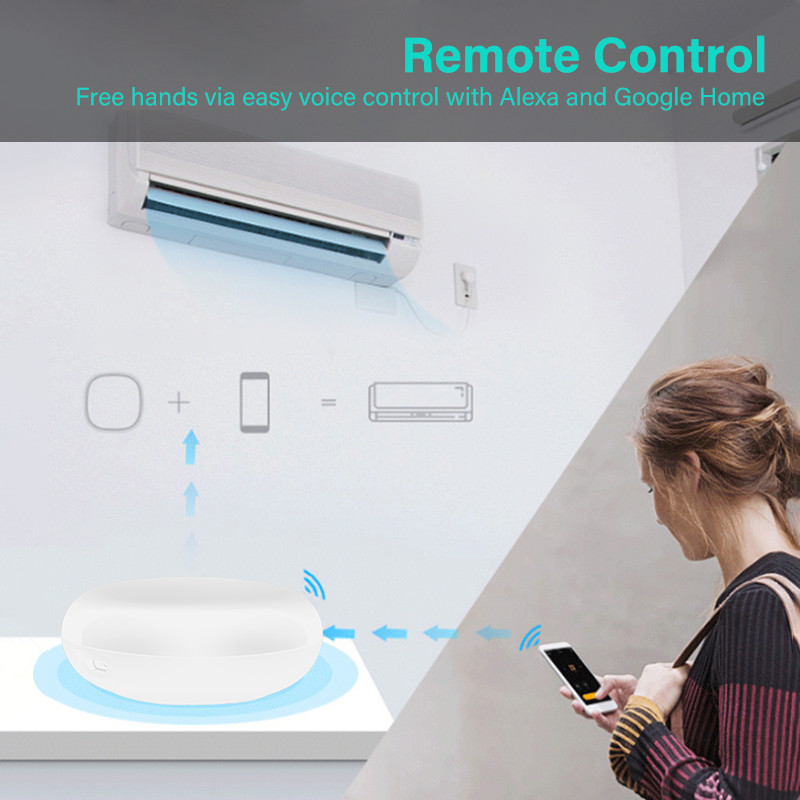 CORUI Smart Wireless WiFi-IR tālvadības pults Tuya Smart Life APP WiFi RF tālvadības pults Gaisa kondicionieris TV televizora pierīce