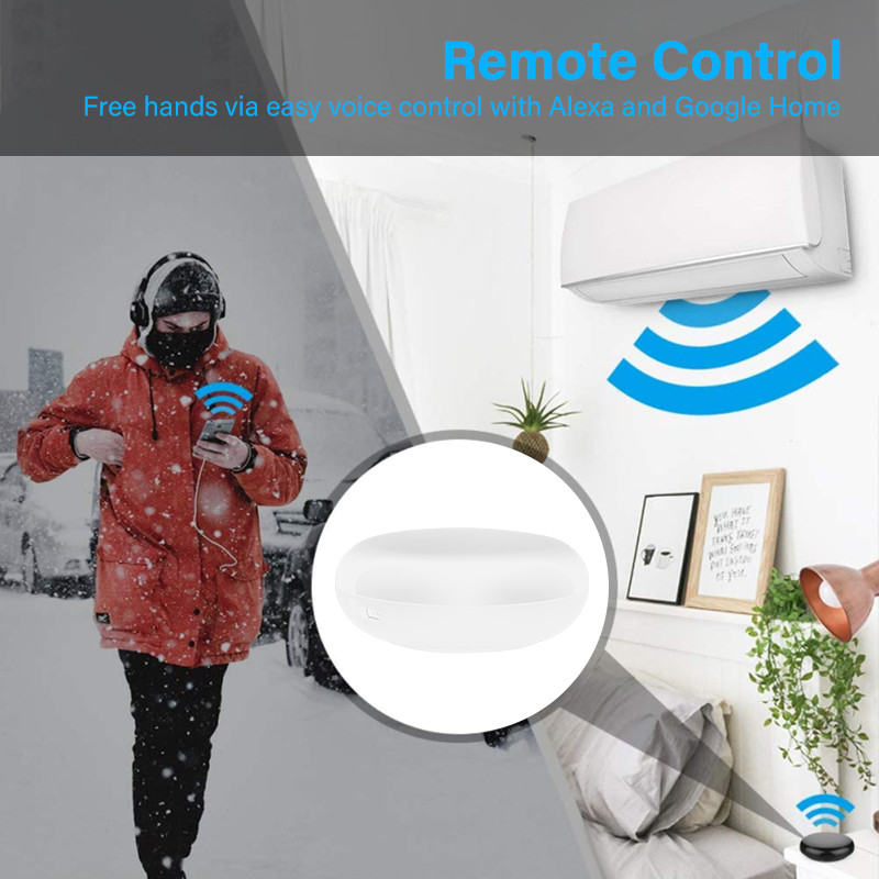 CORUI Smart Wireless WiFi-IR tālvadības pults Tuya Smart Life APP WiFi RF tālvadības pults Gaisa kondicionieris TV televizora pierīce
