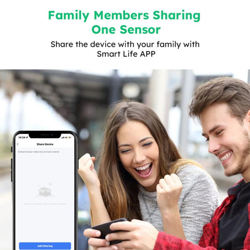 Corui Tuya Zigbee Smart Home Ușă Fereastră Senzor Detectoare deschise Alertă Sistem de alarme de securitate compatibil cu Alexa Google Home
