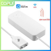 CORUI Tuya Inteligentný WiFi alarm proti zaplaveniu WiFi senzor úniku vody Detektor inteligentnej domácnosti Inteligentný život Alexa Google Home Assistant