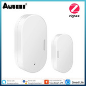 Tuya Inteligentné dvere, okná, magnetické senzory, detektory dverí, Google Home Alexa, diaľkové monitorovanie, inteligentné bezpečnostné alarmy Zigbee v reálnom čase