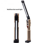 LED salokāms kabatas lukturītis rokas darba lampa avārijas gaismas uzlādes abpusēja gaisma jaudas bankas lampa ar āķi kempings makšķerēšana