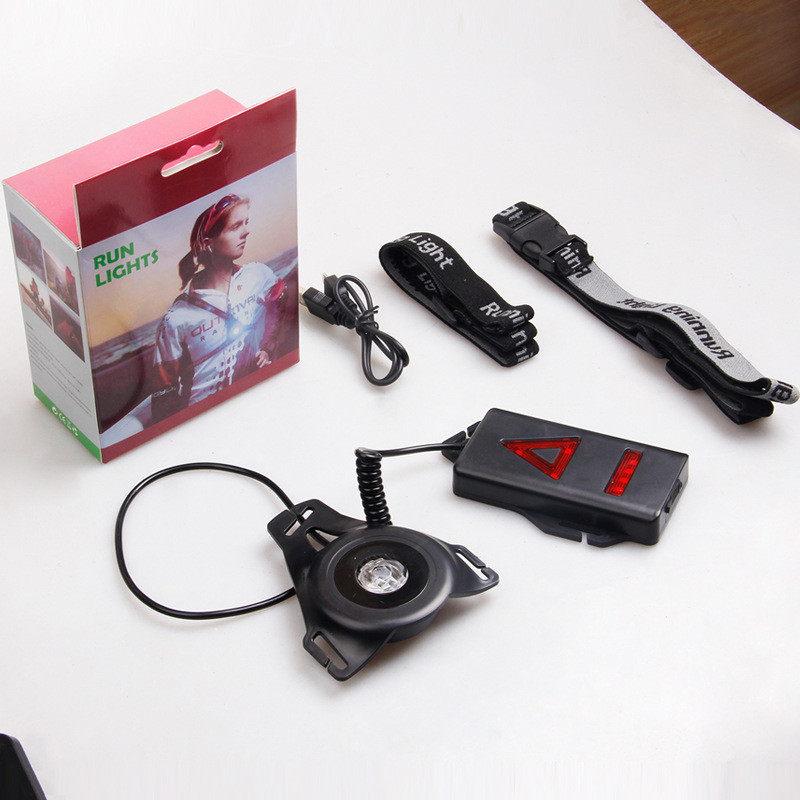 Светлини за бягане на открито COB LED нощно бягане Лампа за гърди Безопасна аларма Лампа за гърди Светлина за колоездене Безопасно джогинг Фенерче