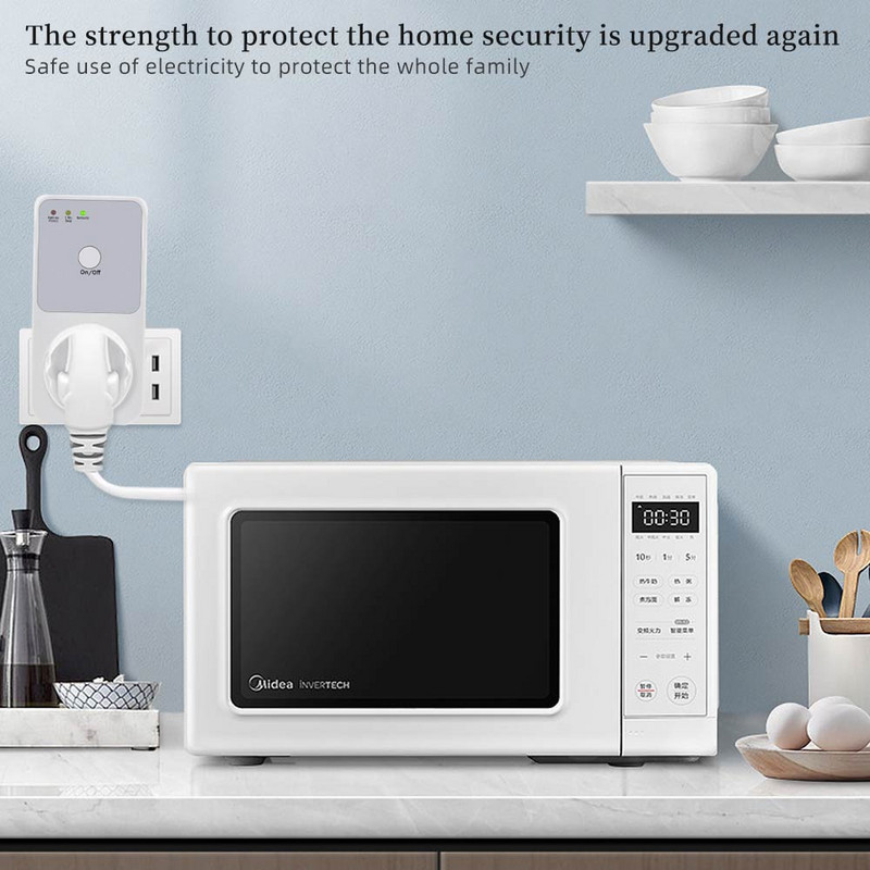 Automaatne pingekaitse pistikupesa lüliti vahelduvvoolu 220 V voolupingekindel kaitse EU FR UK USA pistik pistikupesa külmkapi kaitse