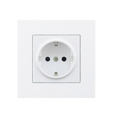 Avoir EU Dual USB töltőport elektromos aljzatok fali tápcsatlakozó aljzat USB-vel 5V 2A PC panel 220V 16A aljzatok telefontartó