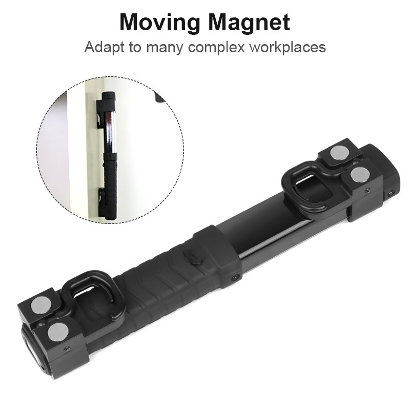 Lanternă de lucru multifuncțională, reîncărcabilă prin USB, cu baterie încorporată, lanternă LED COB, lanternă de camping pentru garaj