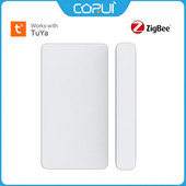CORUI Tuya ZigBee Senzor ușă Ușă deschisă/închis Detectoare Aplicație Telecomandă Dispozitiv Samrt Home Funcționează cu Zigbee Gateway