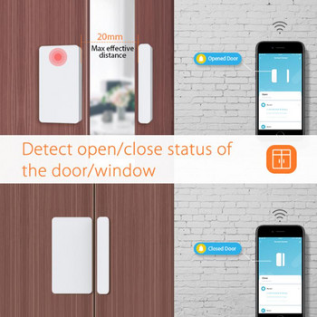 CORUI Tuya ZigBee Door Sensor Door Open/Closed Detectors App Remote Control Samrt Home Device Work with Zigbee Gateway