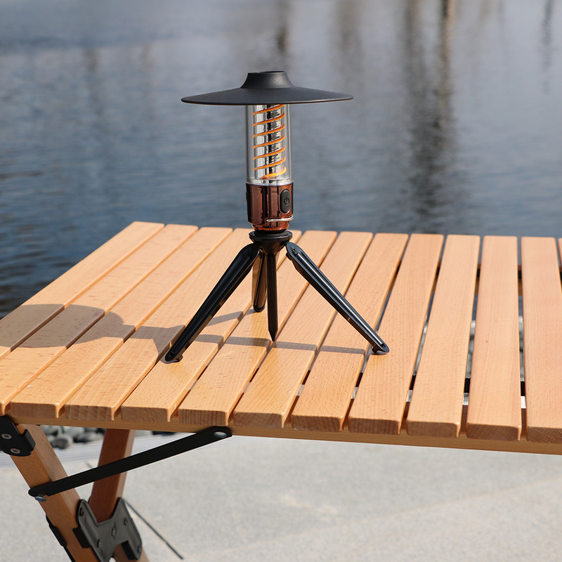 Lumină portabilă de camping, magnetică, reîncărcabilă prin USB, 3 moduri de iluminare, lanternă de camping, lanternă cu LED în aer liber, cort, consumabile pentru camping