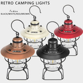 Punjiva svjetiljka za kampiranje Prijenosna svjetiljka za šator USB punjenje Prijenosna retro LED dugi vijek trajanja baterije s bankom napajanja Američki stil