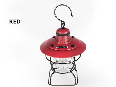 Punjiva svjetiljka za kampiranje Prijenosna svjetiljka za šator USB punjenje Prijenosna retro LED dugi vijek trajanja baterije s bankom napajanja Američki stil