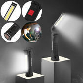 Hordozható kempinglámpa, újratölthető 5 üzemmódú kültéri mágneses vízálló zseblámpa vészhelyzeti mágneses tartású LED munkakörnyezeti lámpa