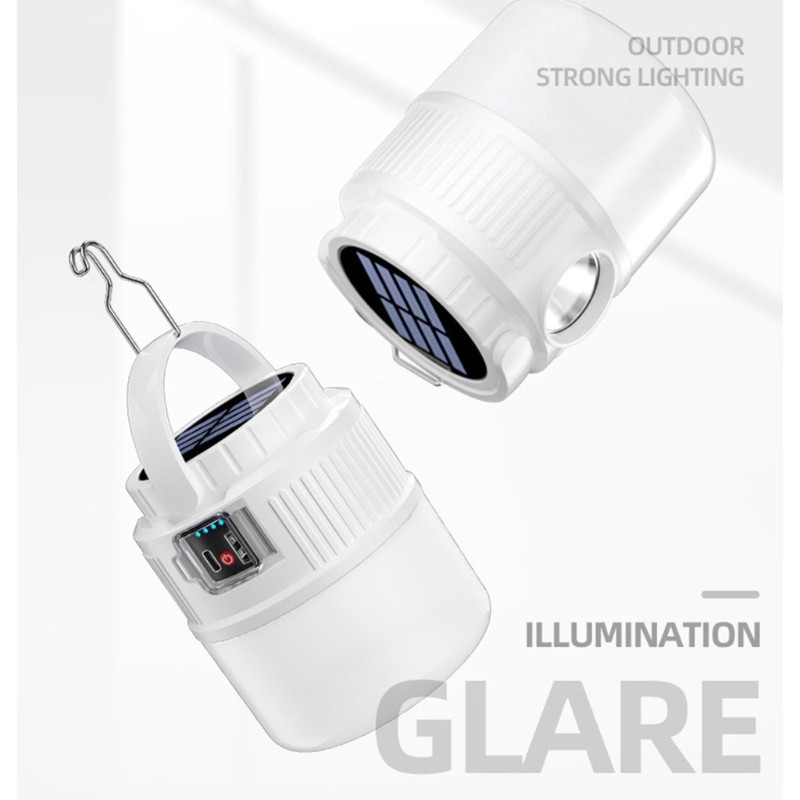 Lanternă de camping, reîncărcabilă, cu încărcare ușoară, portabilă, cu LED-uri, lanternă de urgență cu mâner pentru drumeții