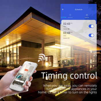 16A Mini Smart Wifi DIY превключвател Поддържа двупосочен контрол Интелигентен модул за автоматизация на дома Работи с Alexa Google Home Smart Life App