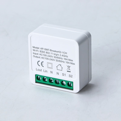 Mini comutator inteligent Wifi DIY 16A acceptă modulul de automatizare a casei inteligente de control în 2 căi funcționează cu aplicația Alexa Google Home Smart Life