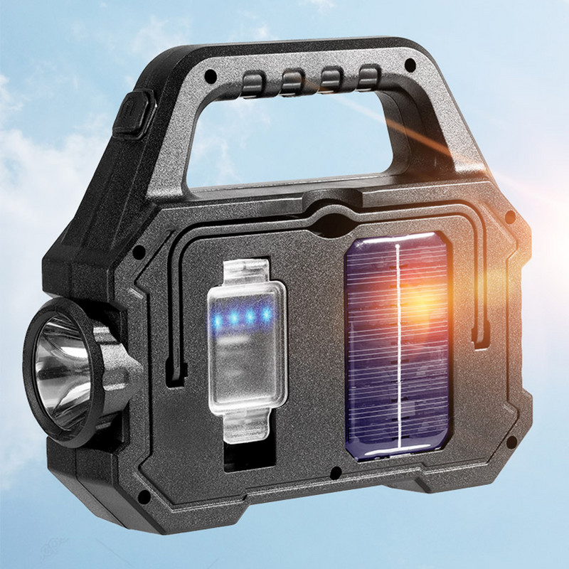 COB LED фенерче за къмпинг 500lm 1800mAh Водоустойчив преносим прожектор USB акумулаторна аварийна захранваща банка Външно осветление