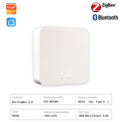 Tuya Smart ZigBee Gateway Hub Kelių režimų Smart Home Bridge WiFi ZigBee APP belaidis nuotolinio valdymo pultas Alexa Google Home