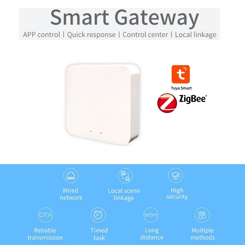 Tuya Smart ZigBee Gateway Hub Kelių režimų Smart Home Bridge WiFi ZigBee APP belaidis nuotolinio valdymo pultas Alexa Google Home