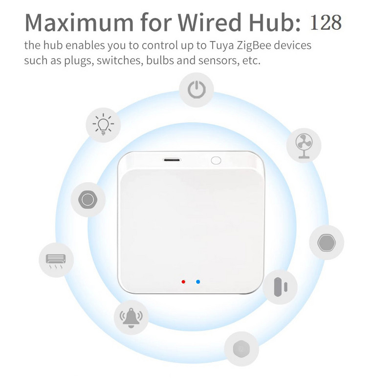 Tuya Smart ZigBee Gateway Hub Kelių režimų Smart Home Bridge WiFi ZigBee APP belaidis nuotolinio valdymo pultas Alexa Google Home