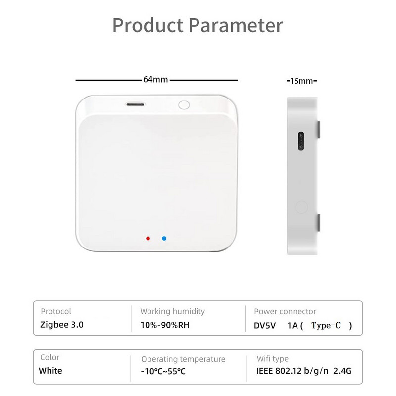 Tuya Smart ZigBee Gateway Hub Kelių režimų Smart Home Bridge WiFi ZigBee APP belaidis nuotolinio valdymo pultas Alexa Google Home