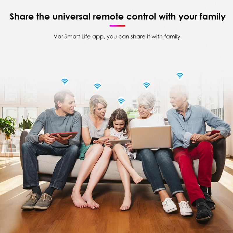 TUYA Smart IR tālvadības pults Smart WiFi Universāla infrasarkanā viedā mājas vadība televizoram DVD AUD AC darbojas ar Amz Alexa Google Home