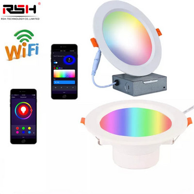 Tuya RGBW Smart WIFI LED apakšgaisma regulējams 9W vai 12W APP balss vadība Alexa Google Home