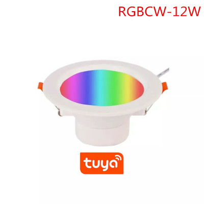 Tuya RGBW Smart WIFI LED Downlight reglabil 9W sau 12W APP Control vocal Alexa Google Home