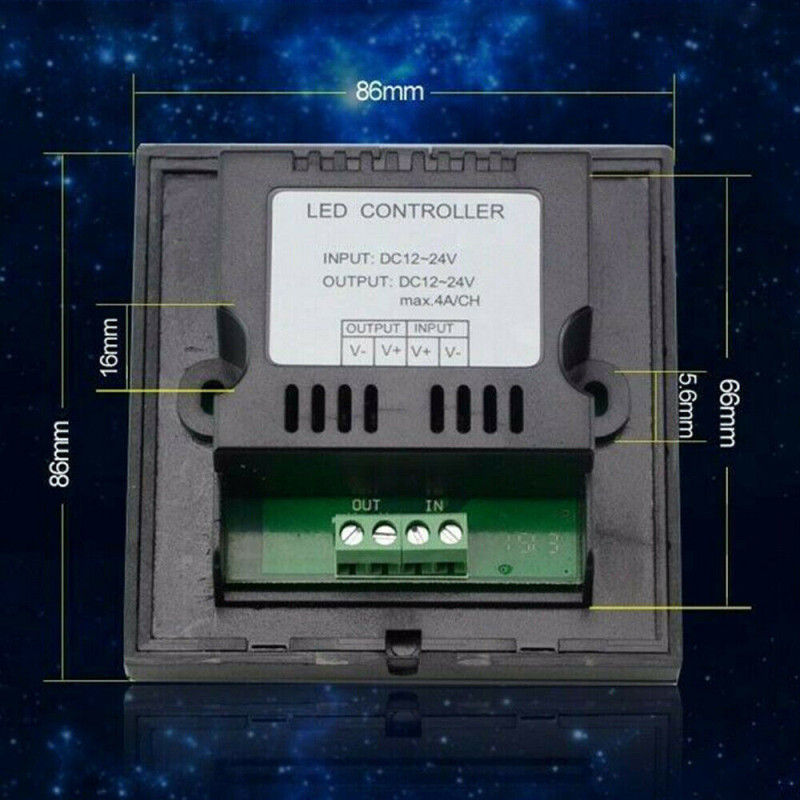 Dotykový panel Inteligentný spínač LED svetlá Inteligentná domácnosť Rodinná inteligencia DC 12V-24V UK EU Zásuvkový systém DIY Stmievač Studená/Teplá/Biela