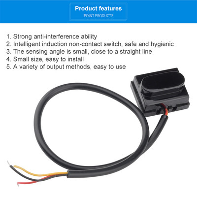 DC 5-12V automatický senzor fotoelektrický senzor aktívny infračervený senzor ľudského tela 2-150cm 10-15° uhol kužeľa nastaviteľný