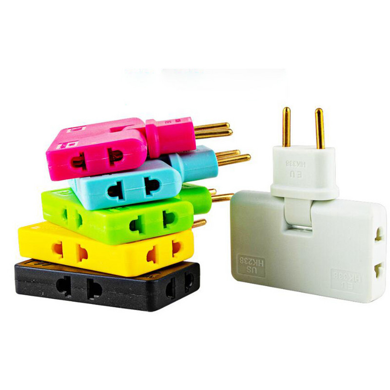 1 buc. Convertor fără fir UE Adaptor 3 în 1, rotire la 180 de grade, mufă reglabilă pentru călătorie, priză de convertizor de încărcare a telefonului mobil