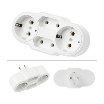 250v Triple Plug Protective Contact Multiple Plug Power Distribution Adapter EU to Russian Good Quality Conversion Socket